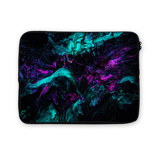 Marble Liquid Purple Turquoise Laptop Sleeve Protective Cover