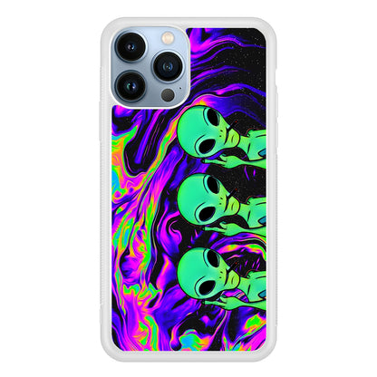 Marble Three Aliens 2D Rubber Phone Case