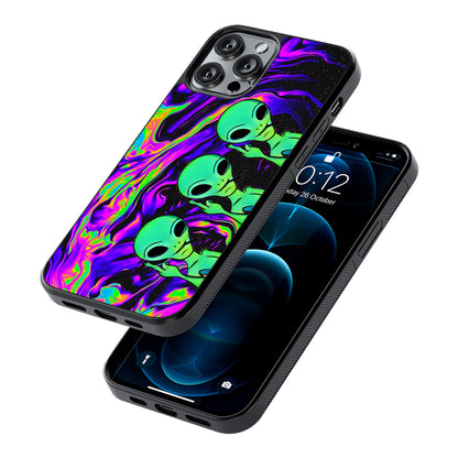 Marble Three Aliens 2D Rubber Phone Case