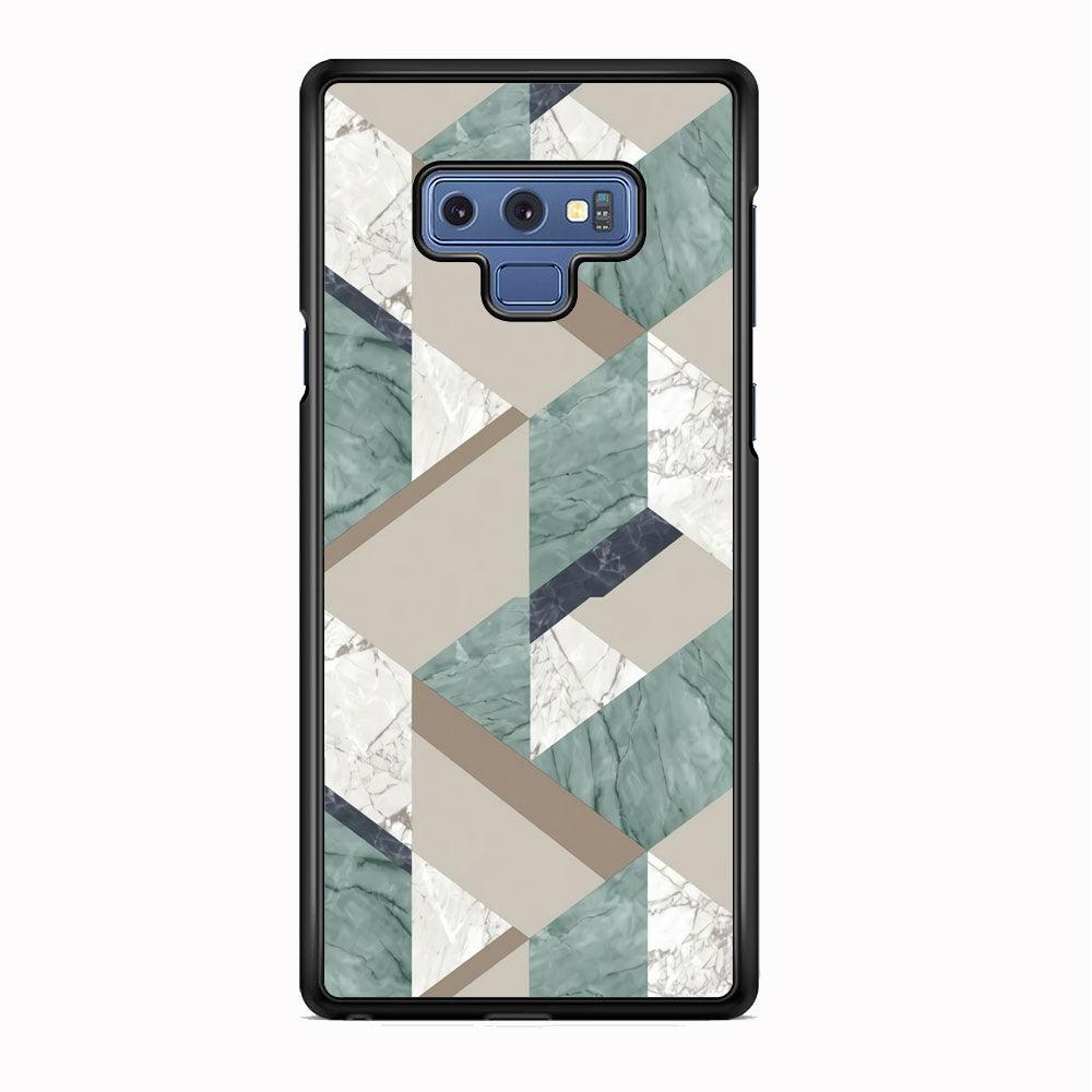 Marble Blend Form Samsung Galaxy Note 9 Case-Rubber Black (2D Case)-Oxvistore