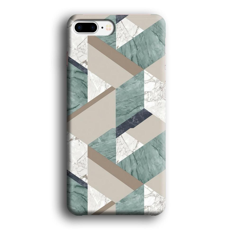 Marble Blend Form iPhone 8 Plus Case-Oxvistore