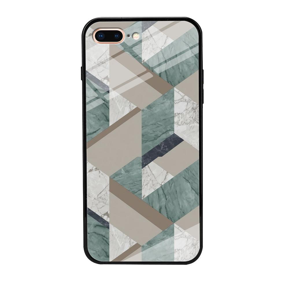 Marble Blend Form iPhone 8 Plus Case-Oxvistore