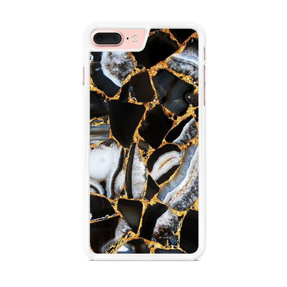 Marble Gold Paste iPhone 7 Plus Case-Oxvistore