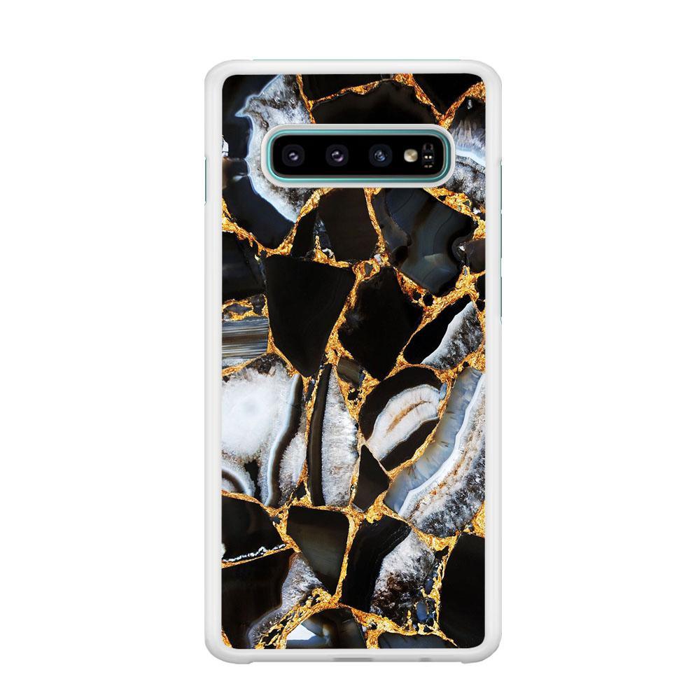 Marble Gold Paste Samsung Galaxy S10 Case-Oxvistore