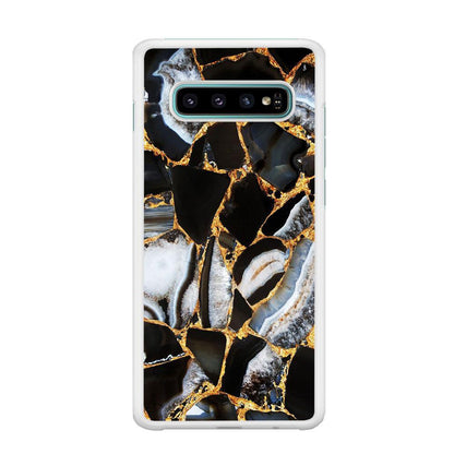 Marble Gold Paste Samsung Galaxy S10 Case-Oxvistore