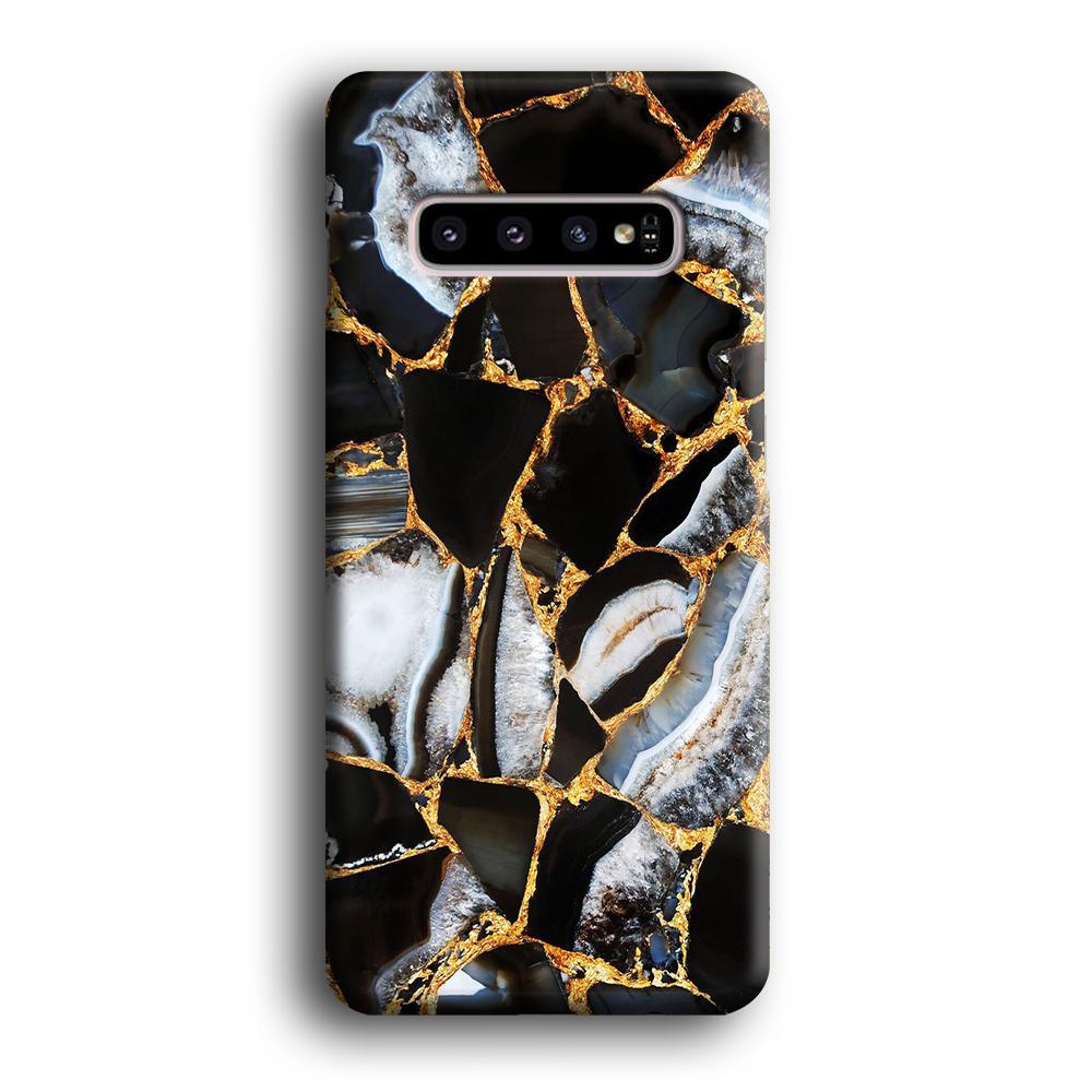 Marble Gold Paste Samsung Galaxy S10 Case-Oxvistore