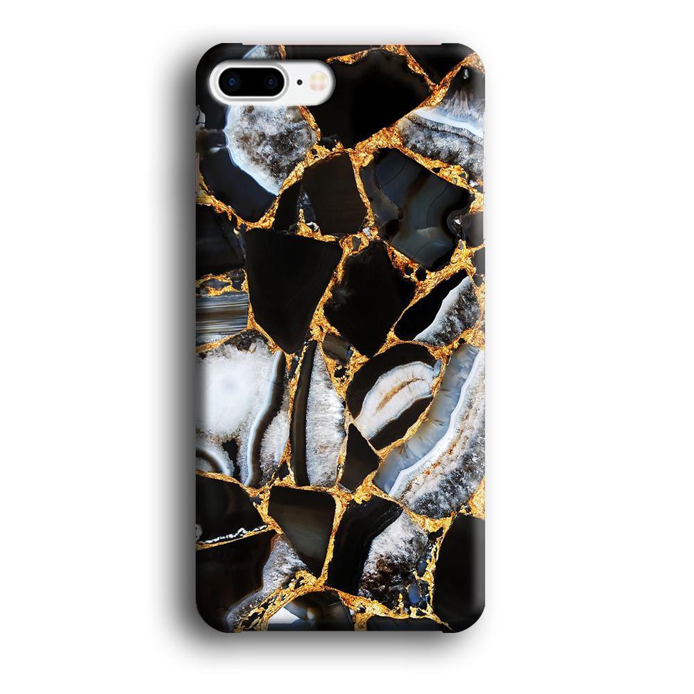 Marble Gold Paste iPhone 7 Plus Case-Oxvistore