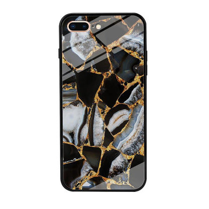 Marble Gold Paste iPhone 7 Plus Case-Oxvistore