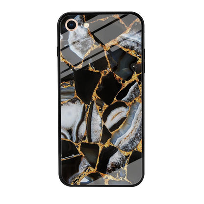 Marble Gold Paste iPhone 8 Case-Oxvistore