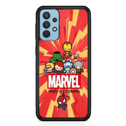 Marvel Cute Comic Hero is Coming Samsung Galaxy A32 Case-Oxvistore