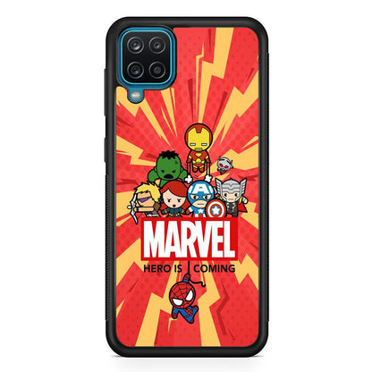 Marvel Cute Comic Hero is Coming Samsung Galaxy A12 Case-Oxvistore