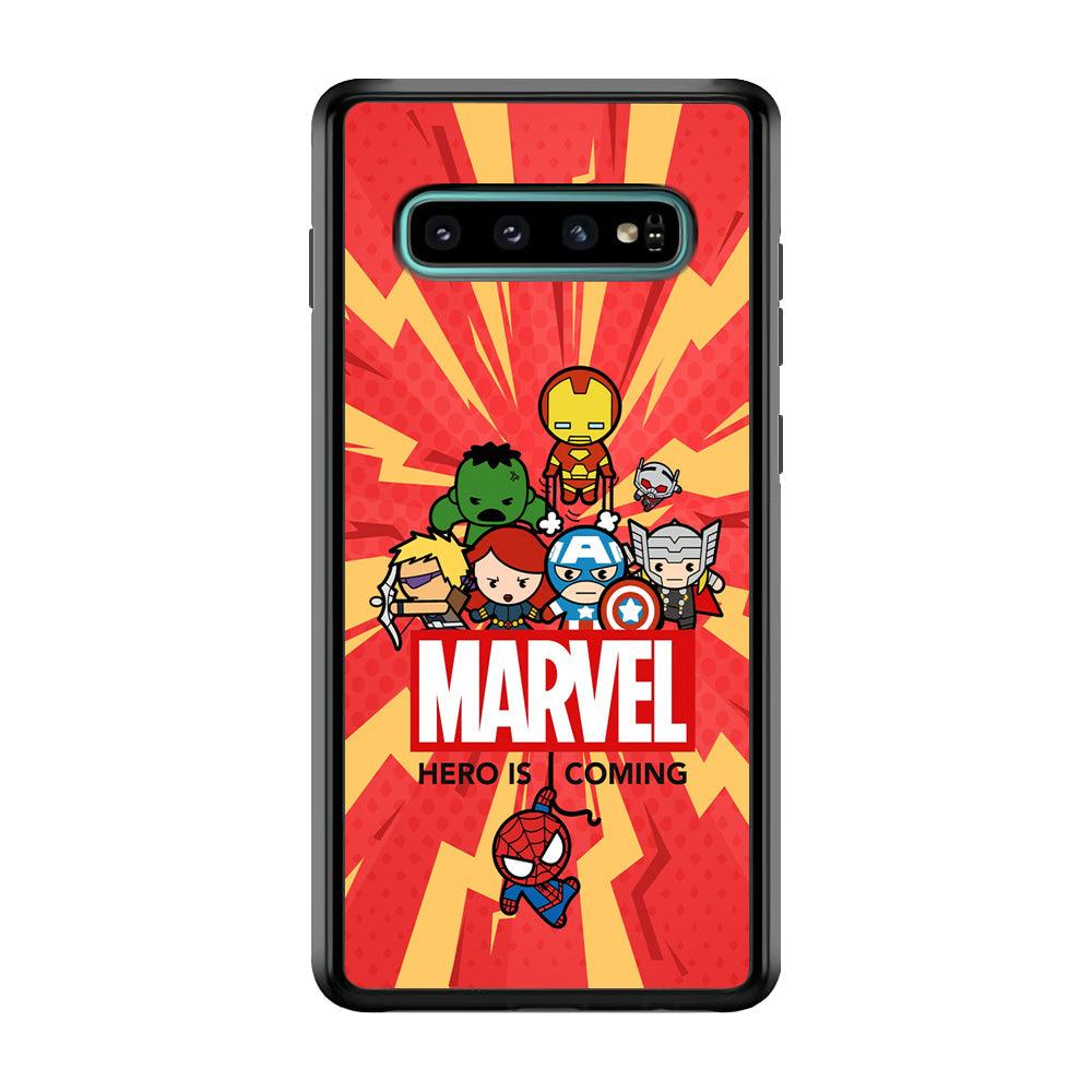 Marvel Cute Comic Hero is Coming Samsung Galaxy S10 Case-Oxvistore