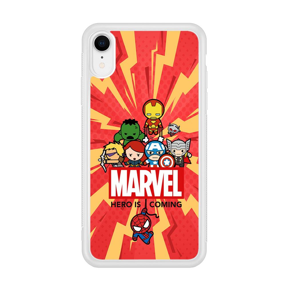 Marvel Cute Comic Hero is Coming iPhone XR Case-Oxvistore