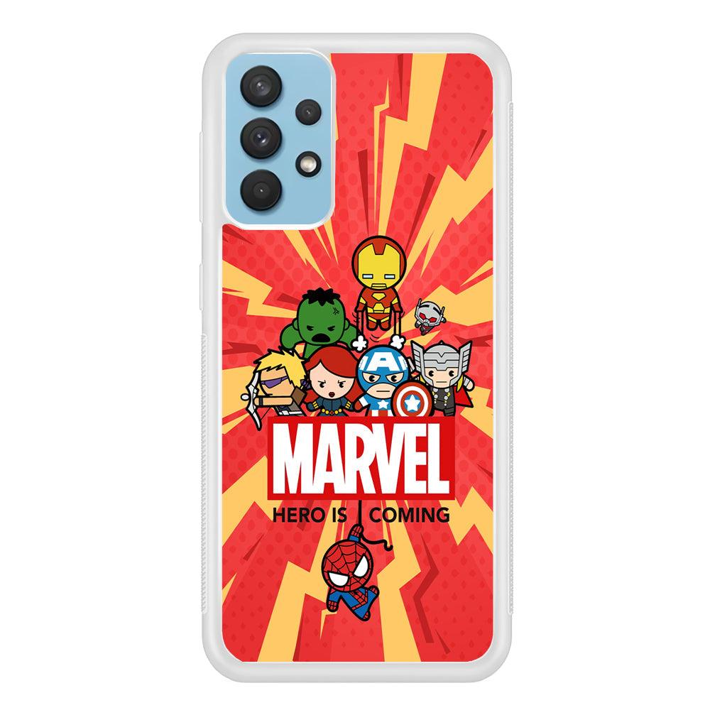 Marvel Cute Comic Hero is Coming Samsung Galaxy A32 Case-Oxvistore