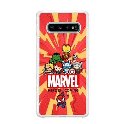 Marvel Cute Comic Hero is Coming Samsung Galaxy S10 Plus Case-Oxvistore