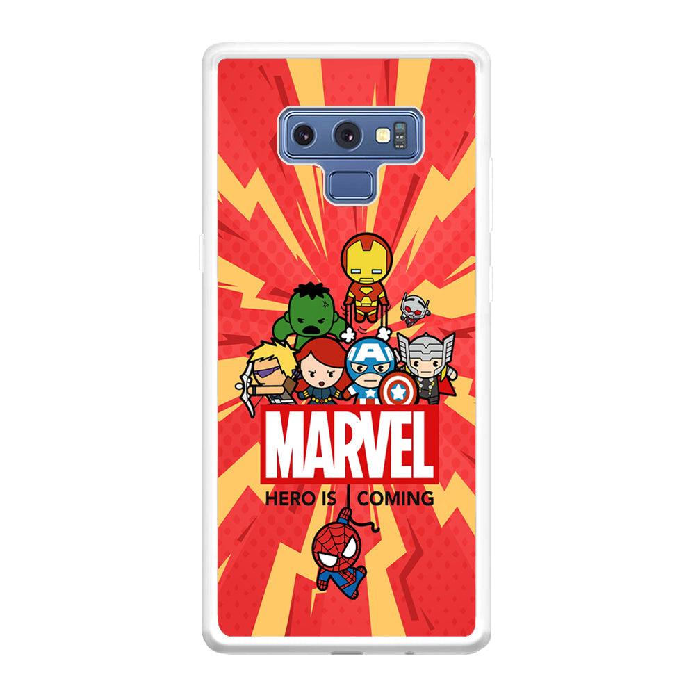 Marvel Cute Comic Hero is Coming Samsung Galaxy Note 9 Case-Oxvistore