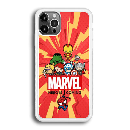 Marvel Cute Comic Hero is Coming iPhone 12 Pro Max Case-Oxvistore