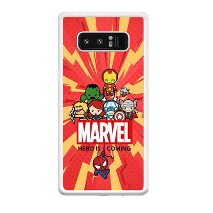 Marvel Cute Comic Hero is Coming Samsung Galaxy Note 8 Case-Oxvistore