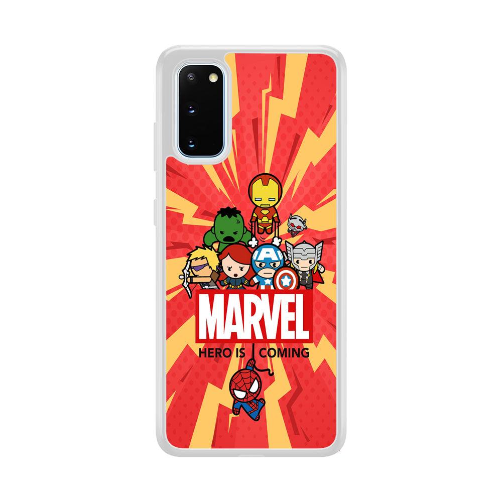 Marvel Cute Comic Hero is Coming Samsung Galaxy S20 Case-Oxvistore