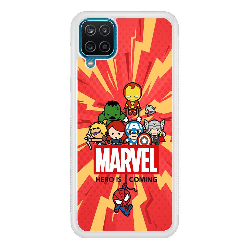 Marvel Cute Comic Hero is Coming Samsung Galaxy A12 Case-Oxvistore