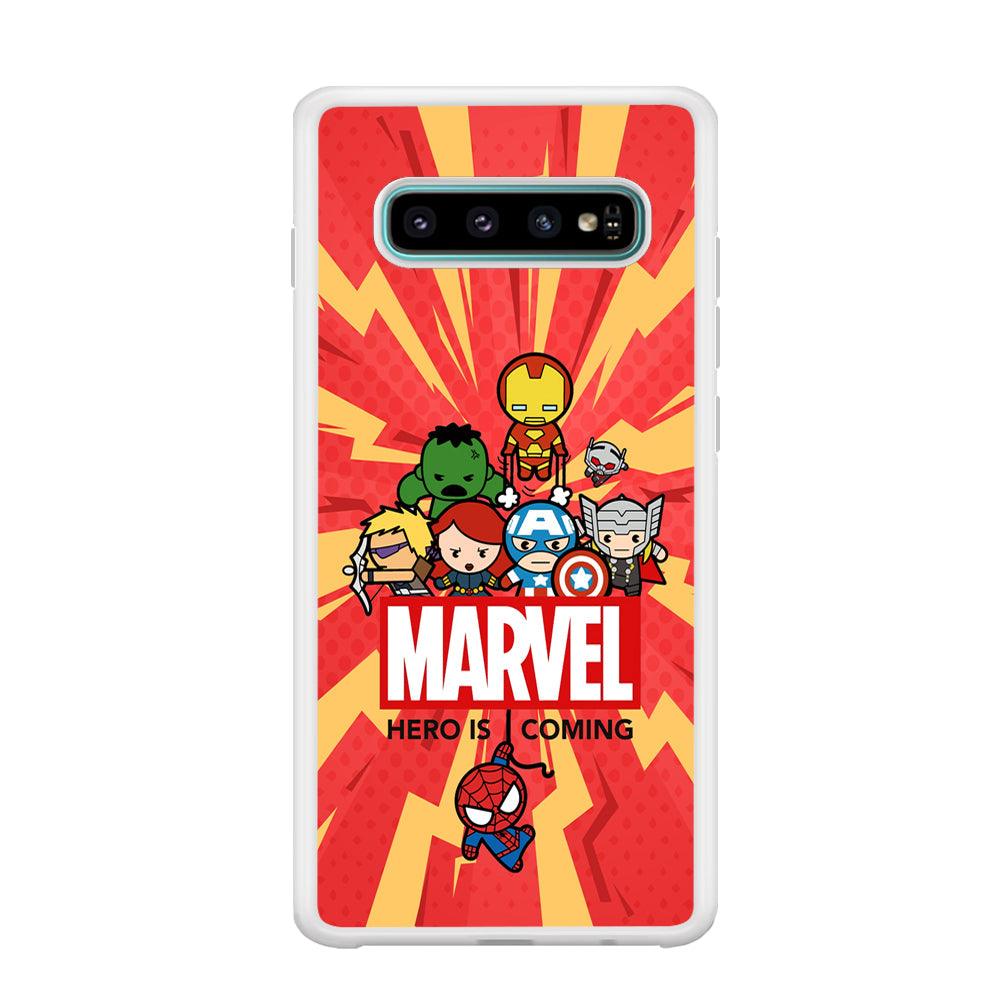 Marvel Cute Comic Hero is Coming Samsung Galaxy S10 Case-Oxvistore