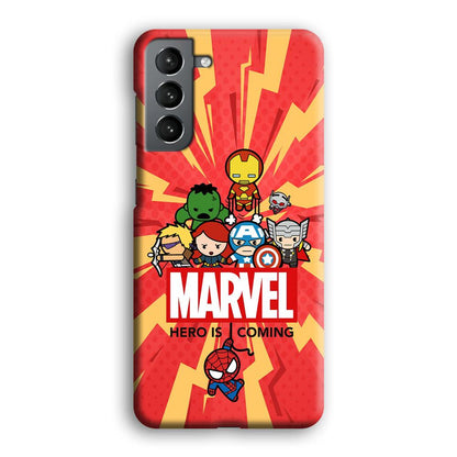 Marvel Cute Comic Hero is Coming Samsung Galaxy S21 Plus Case-Oxvistore