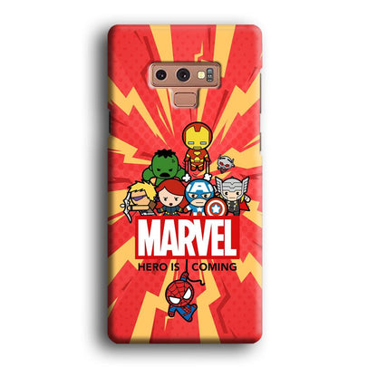 Marvel Cute Comic Hero is Coming Samsung Galaxy Note 9 Case-Oxvistore