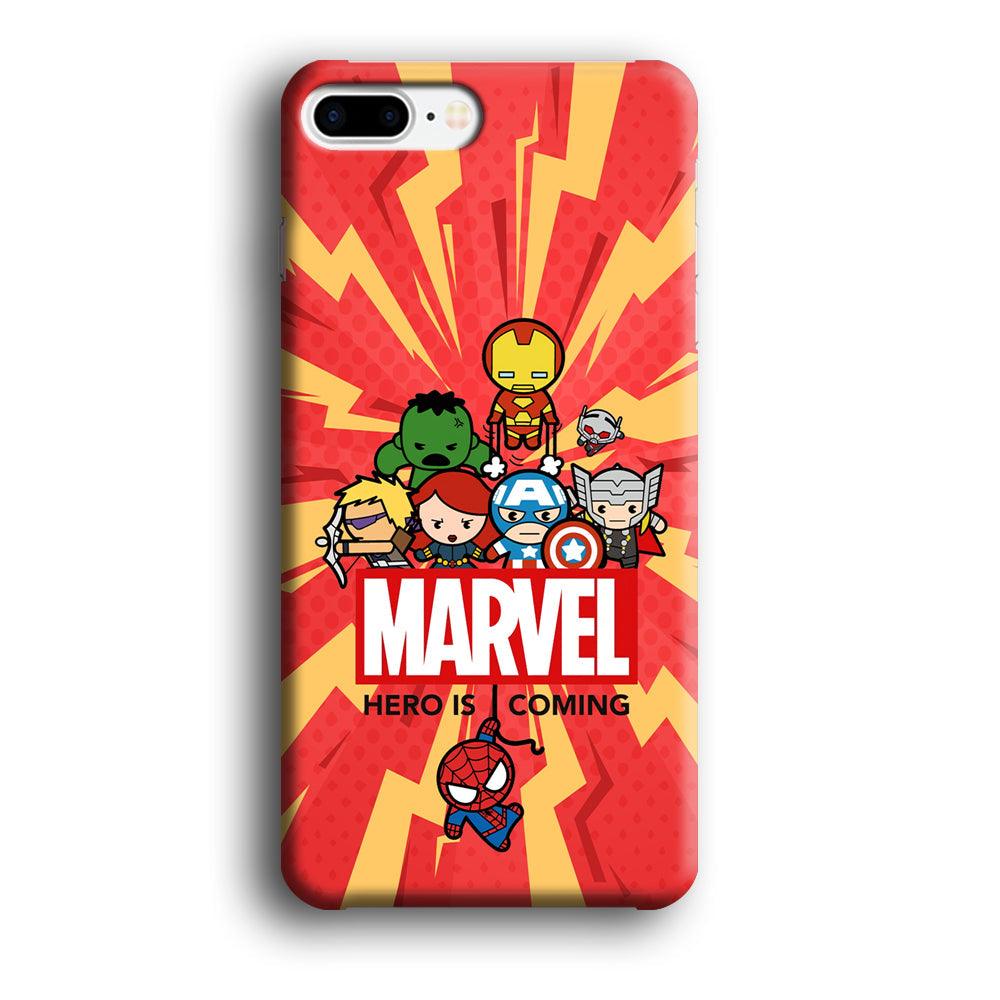 Marvel Cute Comic Hero is Coming iPhone 7 Plus Case-Oxvistore