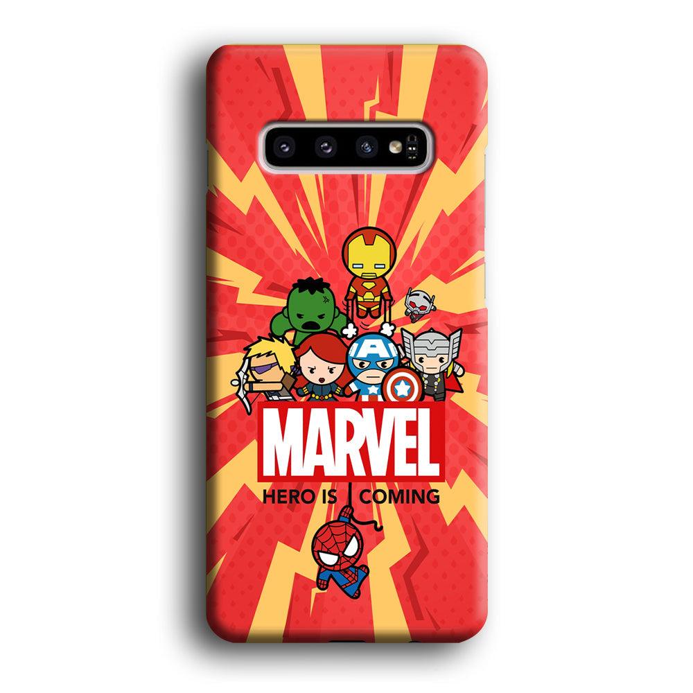 Marvel Cute Comic Hero is Coming Samsung Galaxy S10 Case-Oxvistore