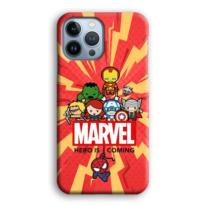 Marvel Cute Comic Hero is Coming iPhone 13 Pro Case-Oxvistore