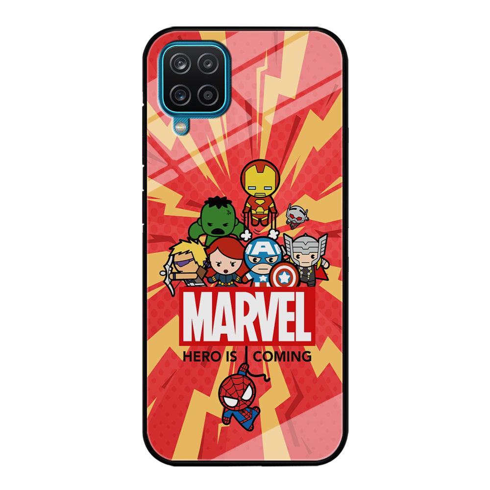 Marvel Cute Comic Hero is Coming Samsung Galaxy A12 Case-Oxvistore