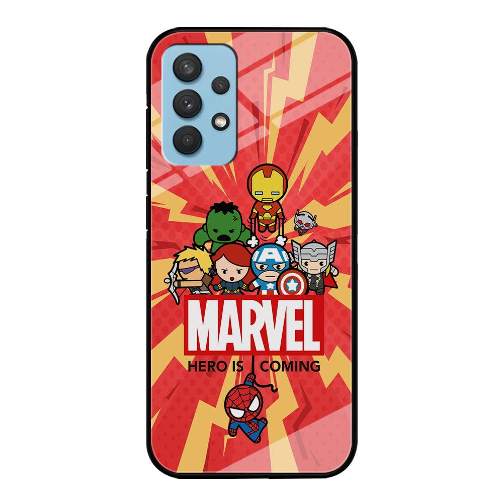 Marvel Cute Comic Hero is Coming Samsung Galaxy A32 Case-Oxvistore