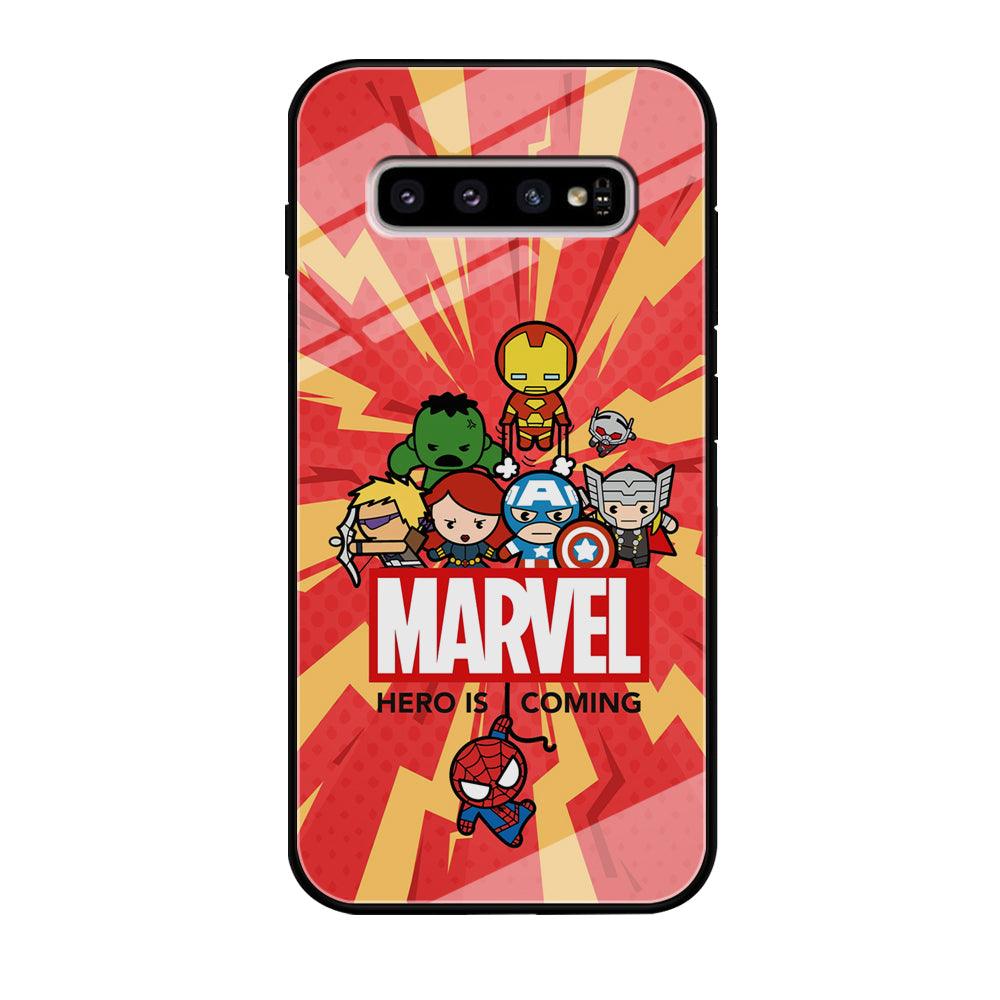 Marvel Cute Comic Hero is Coming Samsung Galaxy S10 Case-Oxvistore