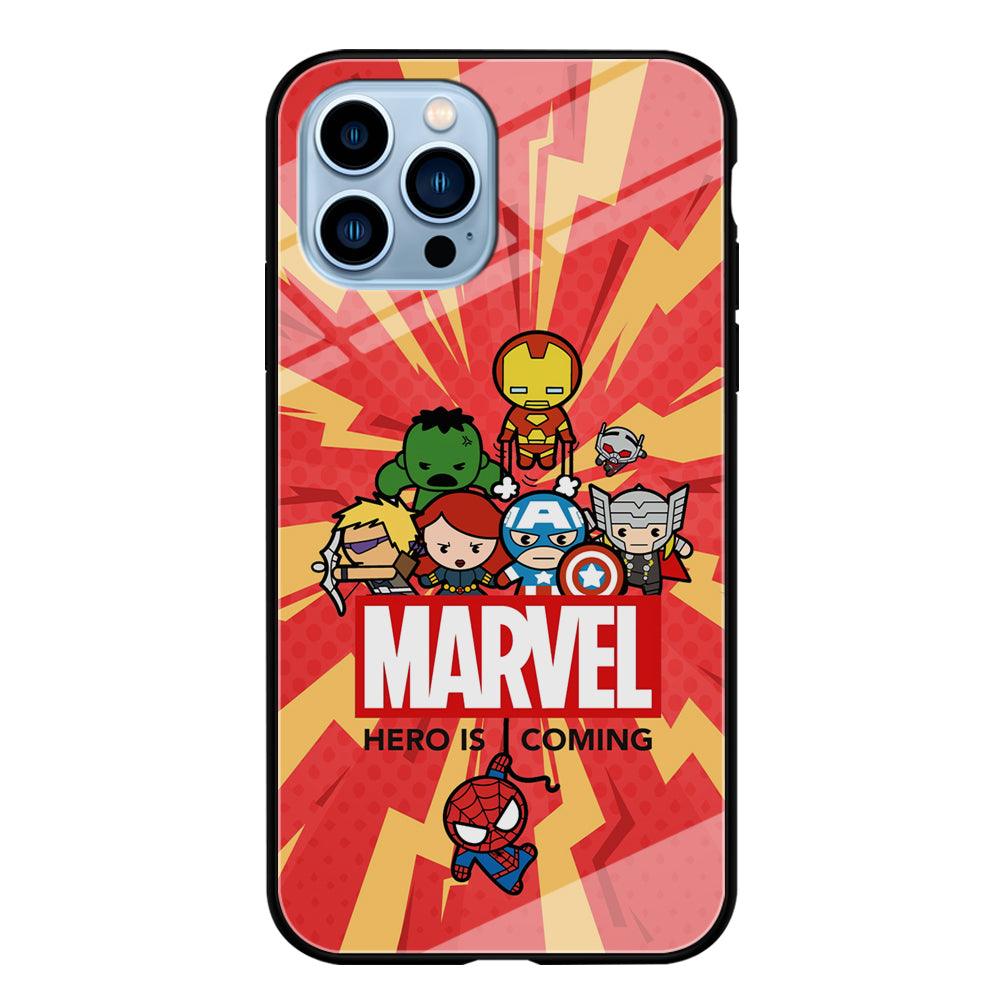 Marvel Cute Comic Hero is Coming iPhone 15 Pro Case-Oxvistore