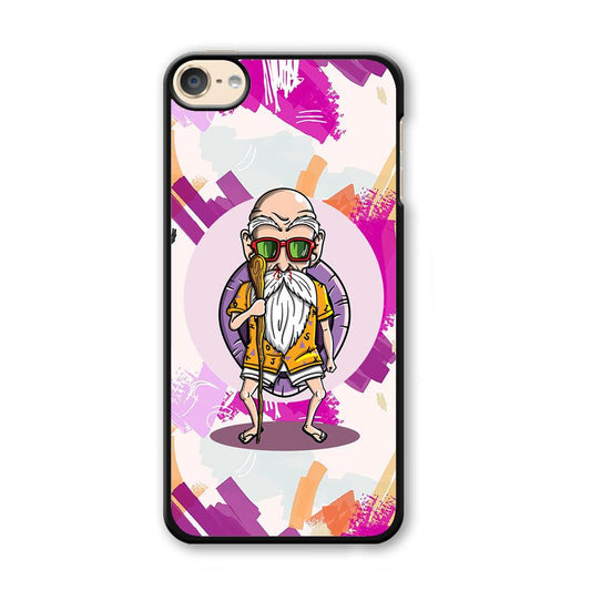 Master Roshi Old Purple iPod Touch 6 Case-Plastic Black (2D Case)-Oxvistore