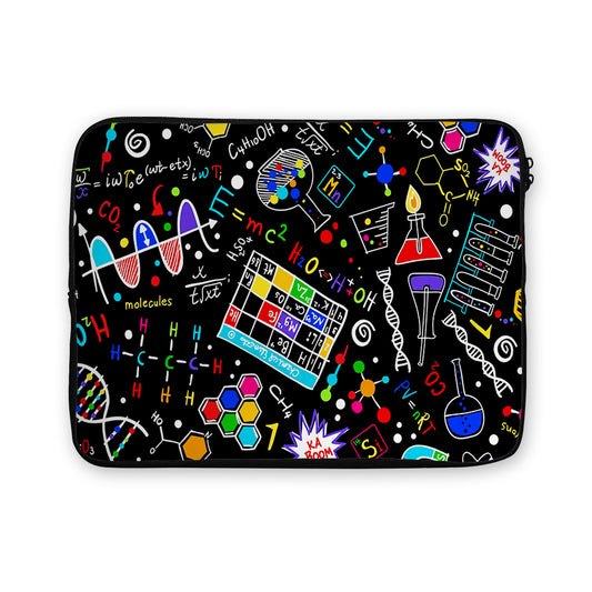 Math and Science Doodles Laptop Sleeve Protective Cover