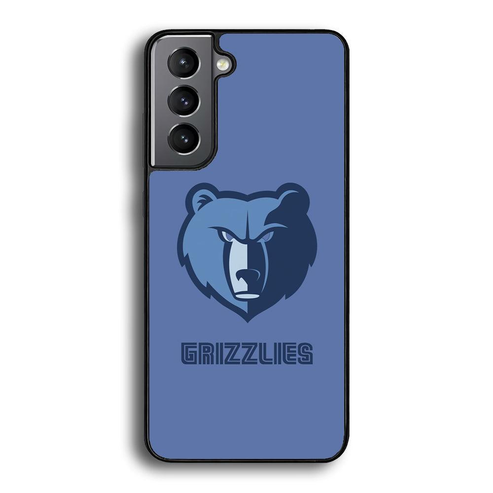 Memphis Grizzlies Bear Gaze Samsung Galaxy S24 Case-Rubber Black (2D Case)-Oxvistore