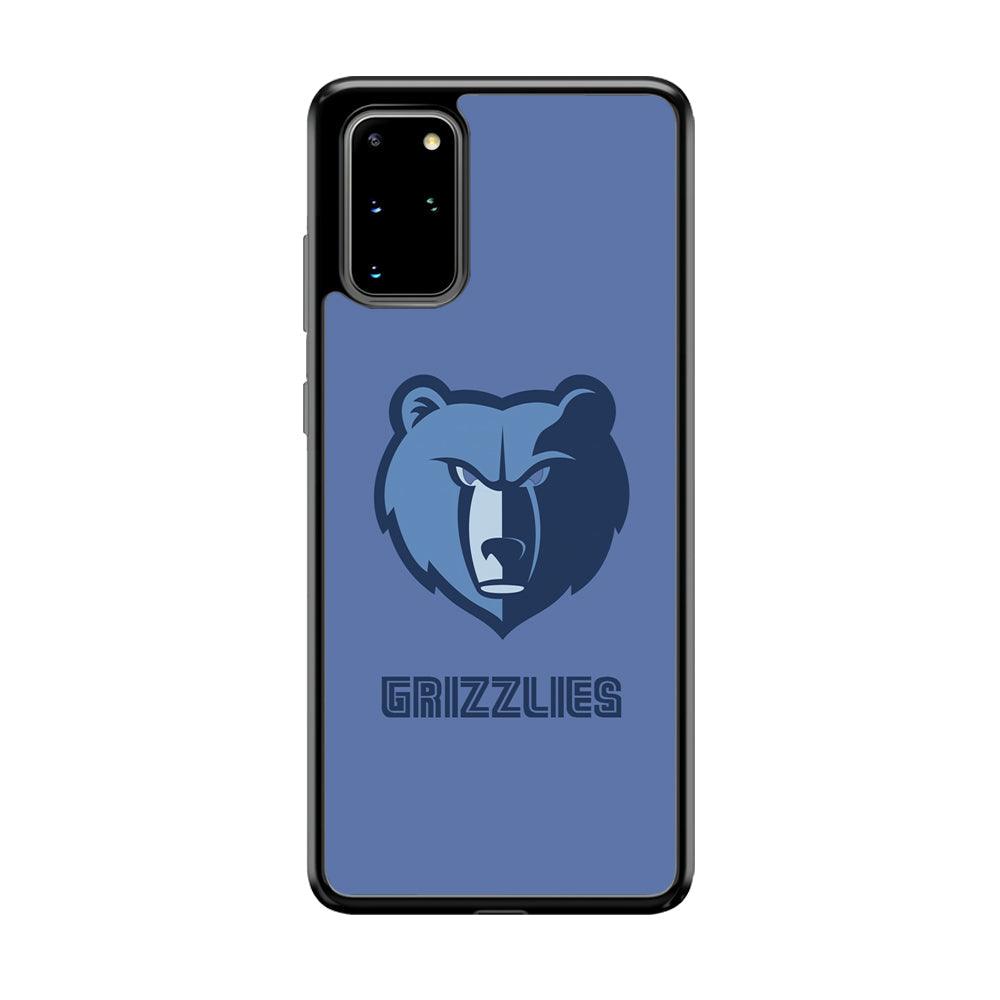 Memphis Grizzlies Bear Gaze Samsung Galaxy S20 Plus Case-Rubber Black (2D Case)-Oxvistore