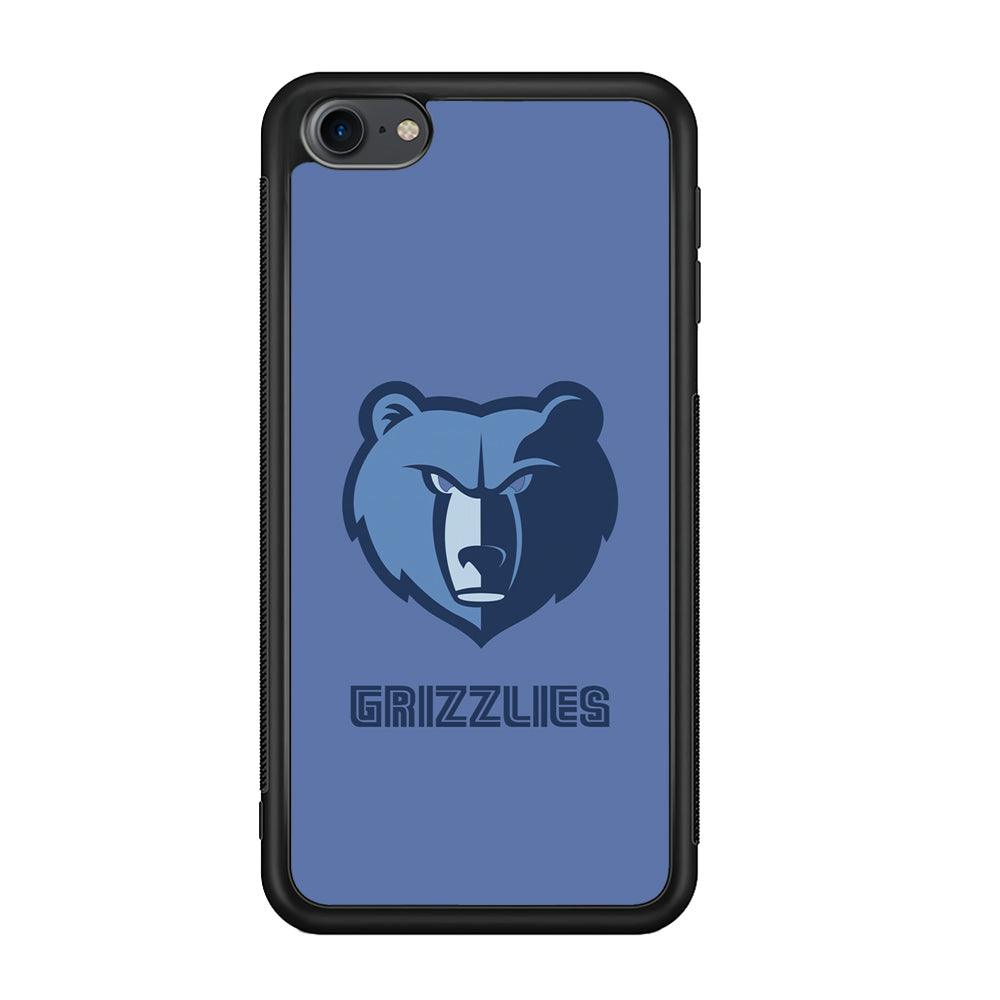 Memphis Grizzlies Bear Gaze iPod Touch 6 Case-Rubber Black (2D Case)-Oxvistore