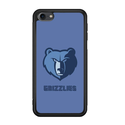Memphis Grizzlies Bear Gaze iPod Touch 6 Case-Rubber Black (2D Case)-Oxvistore