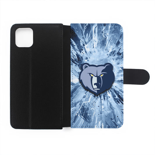 Memphis Grizzlies Crystal Flip Wallet Phone Case