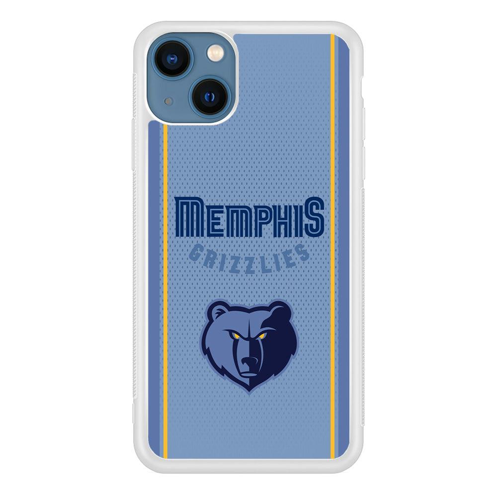 Memphis Grizzlies Light Blue Jersey iPhone 15 Plus Case-Oxvistore