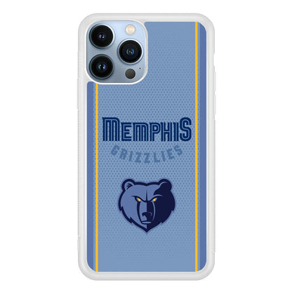 Memphis Grizzlies Light Blue Jersey iPhone 14 Pro Max Case-Oxvistore