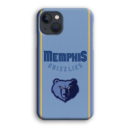 Memphis Grizzlies Light Blue Jersey iPhone 15 Plus Case-Oxvistore