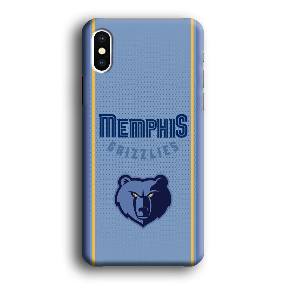 Memphis Grizzlies Light Blue Jersey iPhone Xs Max Case-Oxvistore