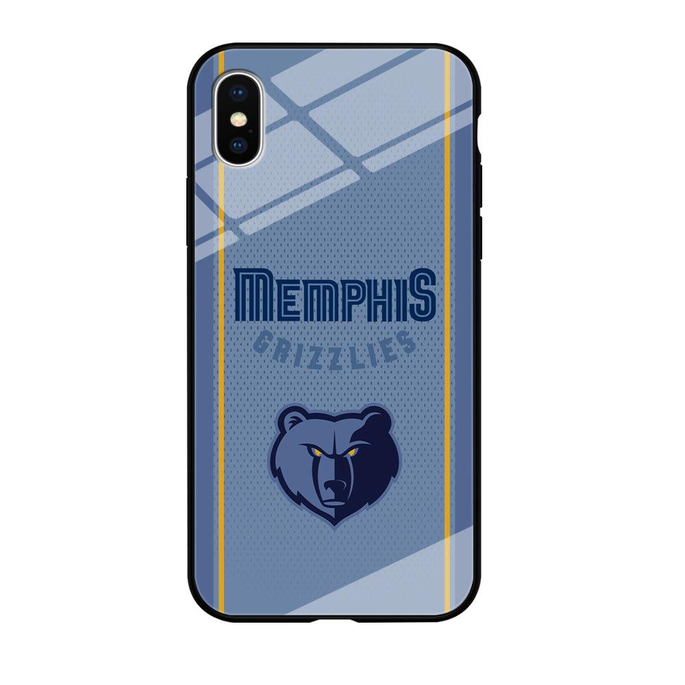 Memphis Grizzlies Light Blue Jersey iPhone Xs Max Case-Oxvistore