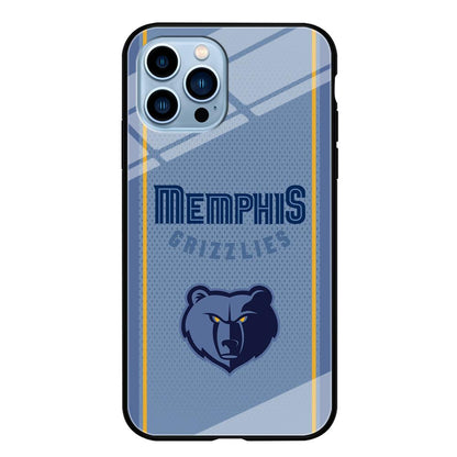 Memphis Grizzlies Light Blue Jersey iPhone 14 Pro Max Case-Oxvistore