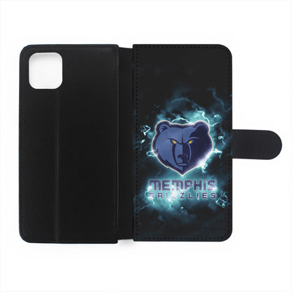 Memphis Grizzlies Lightning Flip Wallet Phone Case