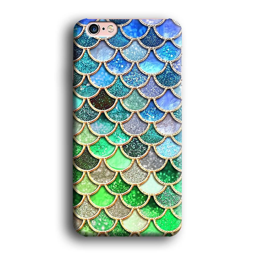 Mermaid Blue Green Shiny Shell iPhone 6 | 6s Case-Oxvistore