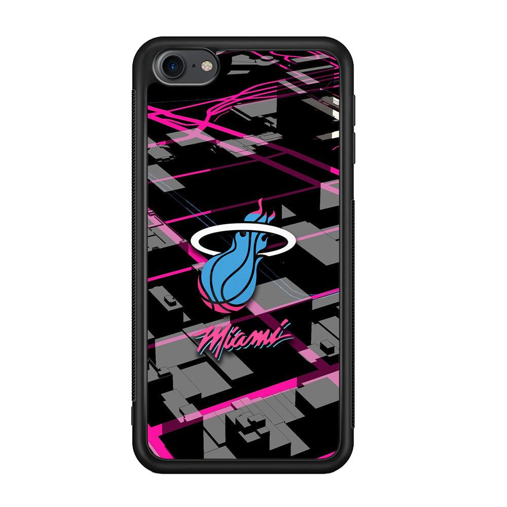Miami Heat Light of Town iPod Touch 6 Case-Rubber Black (2D Case)-Oxvistore